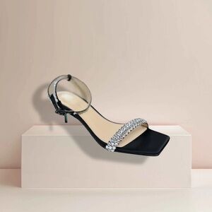 Betsey Johnson Crystal Kitten Heels 8.5